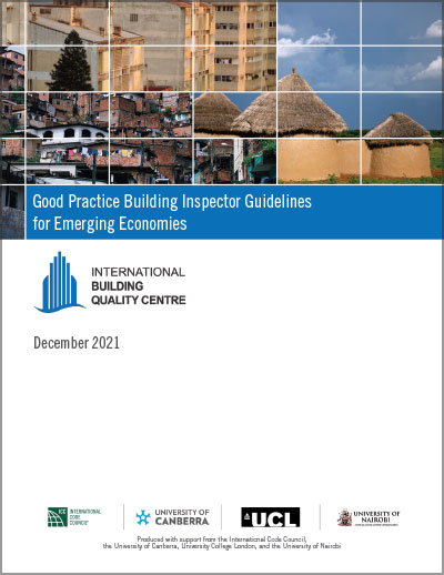 Good Practice Building Inspector Guidelines for Emerging Economies