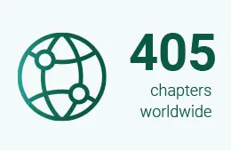 399 chapters worldwide