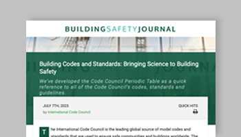 Building Codes and Standards: Bringing Science to Building Safety