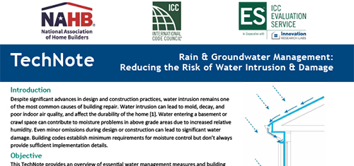 Rain & Groundwater Management: Reducing the Risk of Water Intrusion & Damage