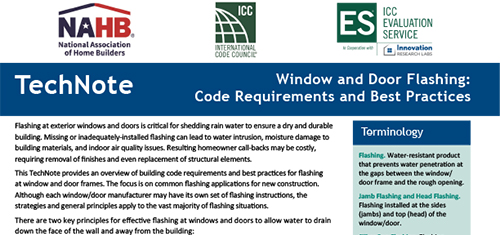 Window and Door Flashing: Code Requirements and Best Practices